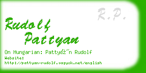 rudolf pattyan business card